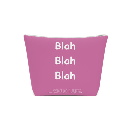 Cosmetic Bag - Blah Blah Blah   (pink)