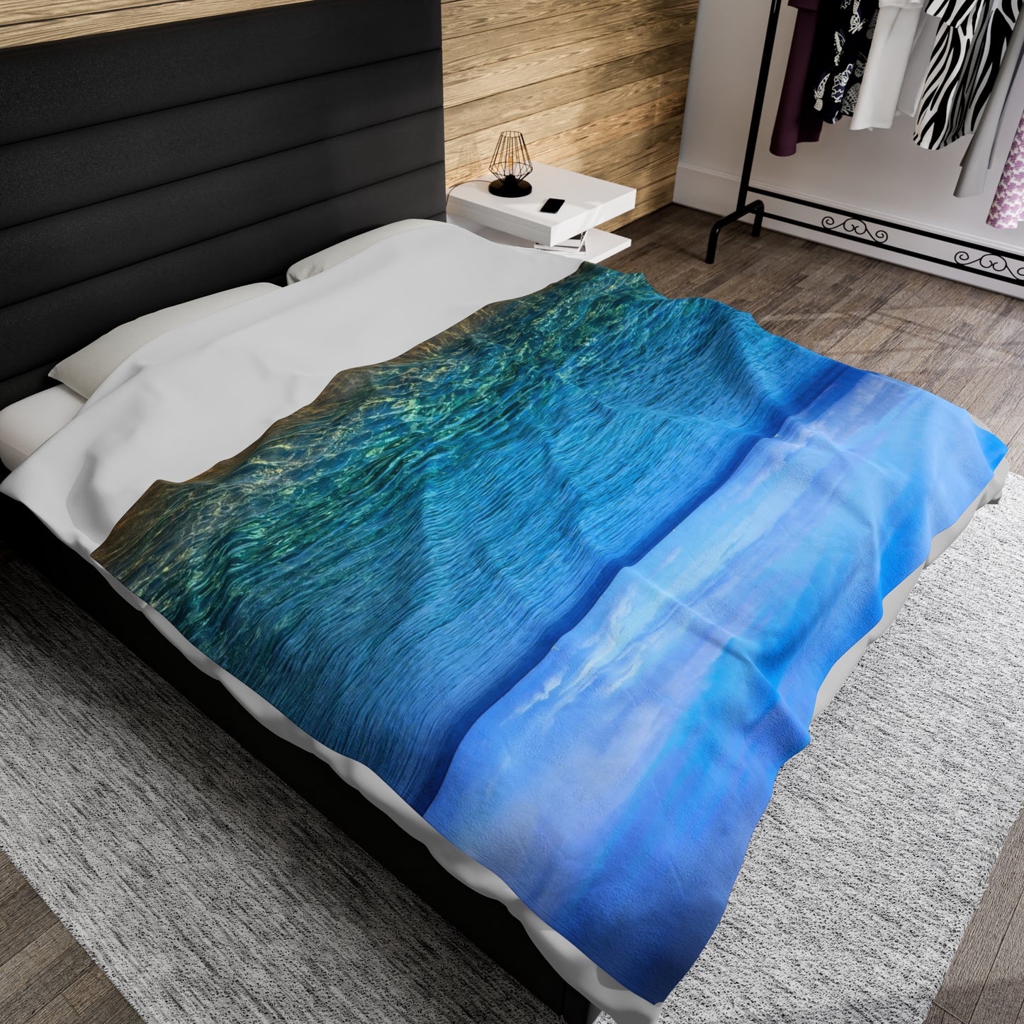 Blanket Velveteen Plush - Ocean around island of Maui
