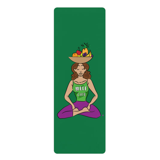 Yoga Mat - Yoga Lady1 (green mat)