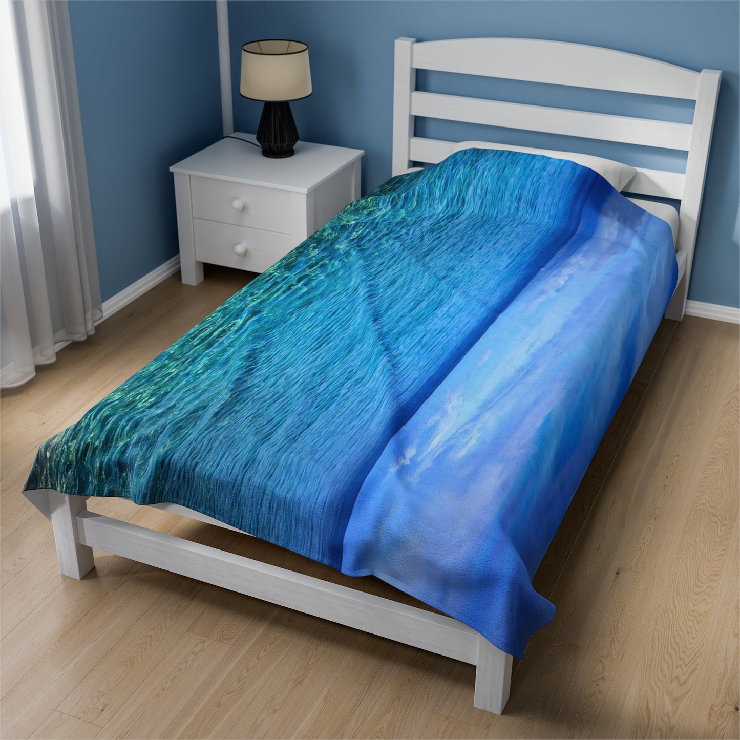 Blanket Velveteen Plush - Ocean around island of Maui