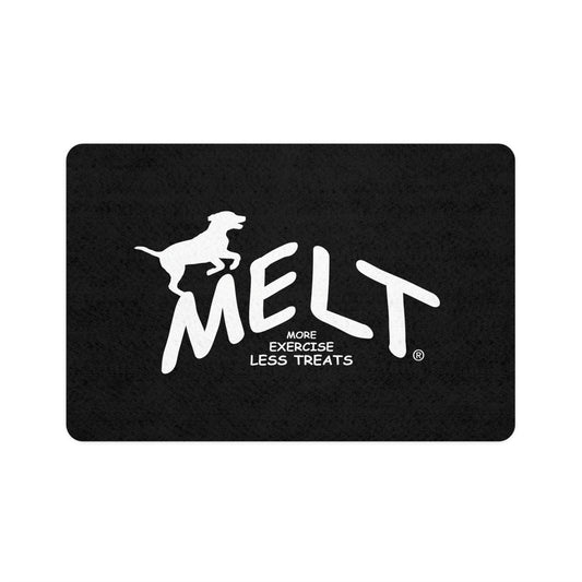Dog Food Mat - MELT logo (black)