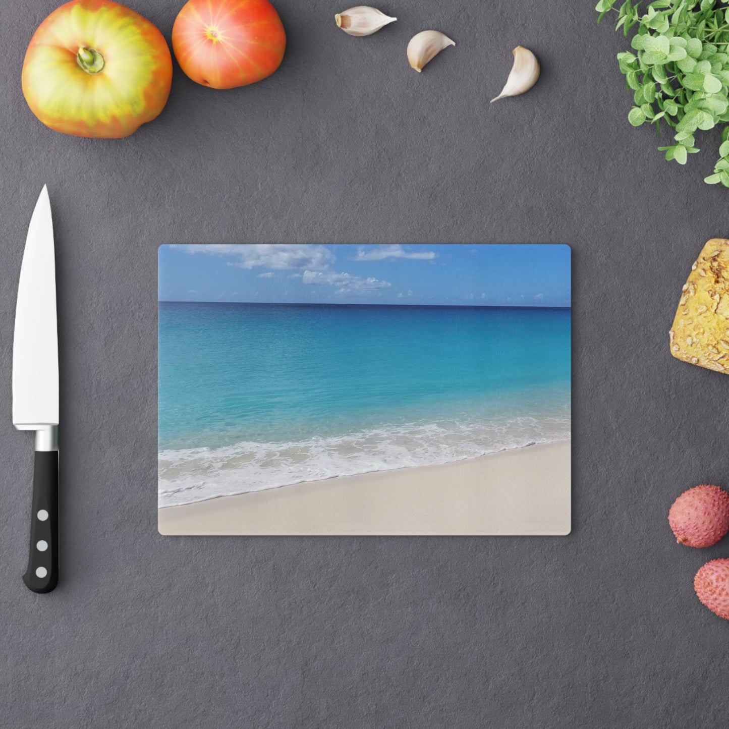 Cutting Board (glass) - Mullet Bay in St. Maarten