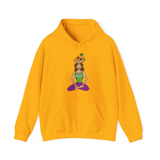 Hooded Sweatshirt (unisex) - Yoga Lady 1  (color palette B)