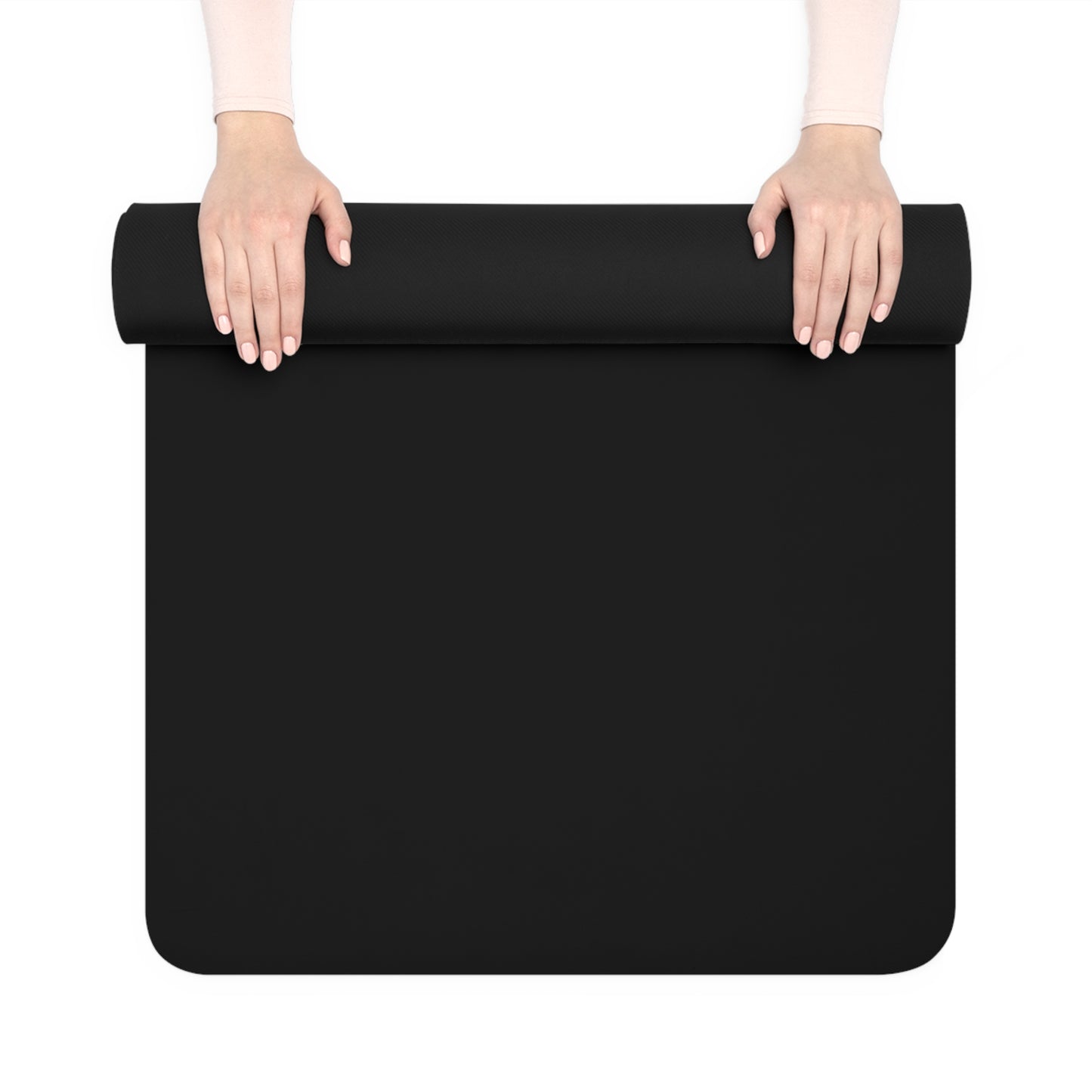 Yoga Mat - Yoga Lady2 (black mat)