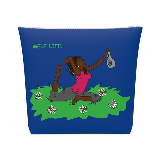 Cosmetic Bag - Yoga Lady2   (dark blue)