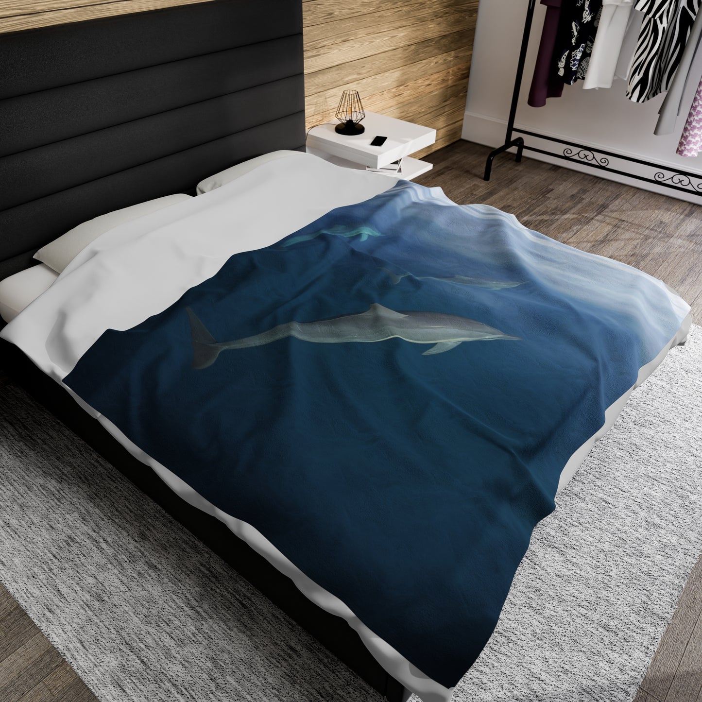 Blanket Velveteen Plush - Dolphins (Fiji)