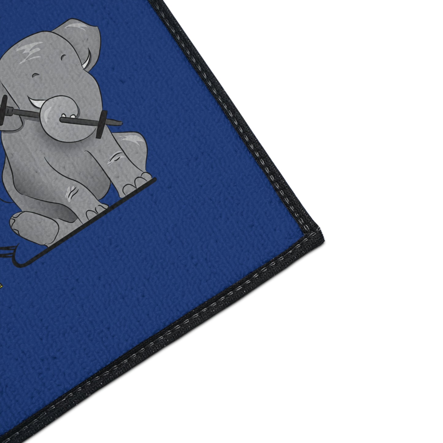 Floor Mat - Strong Black Man (blue)