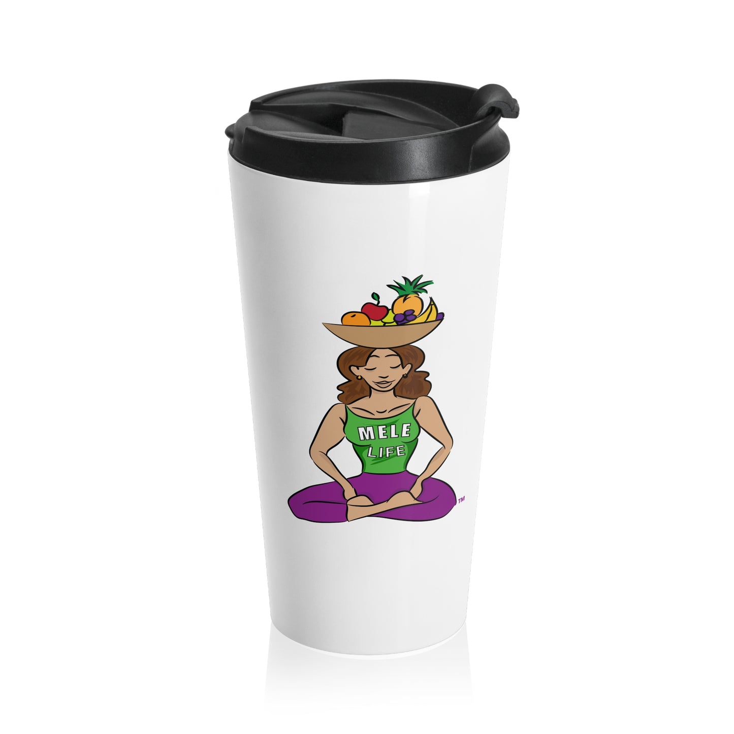 Travel Mug - Yoga Lady 1