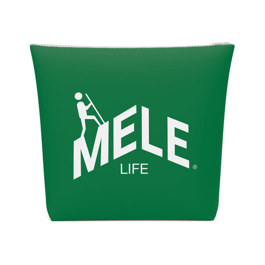 Cosmetic Bag - MELE LIFE logo   (green)