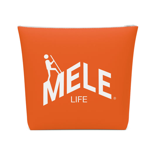Cosmetic Bag - MELE LIFE logo   (orange)