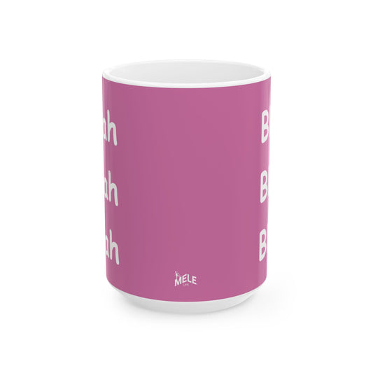 Coffee Mug (11oz/15oz) - Blah Blah Blah (pink)