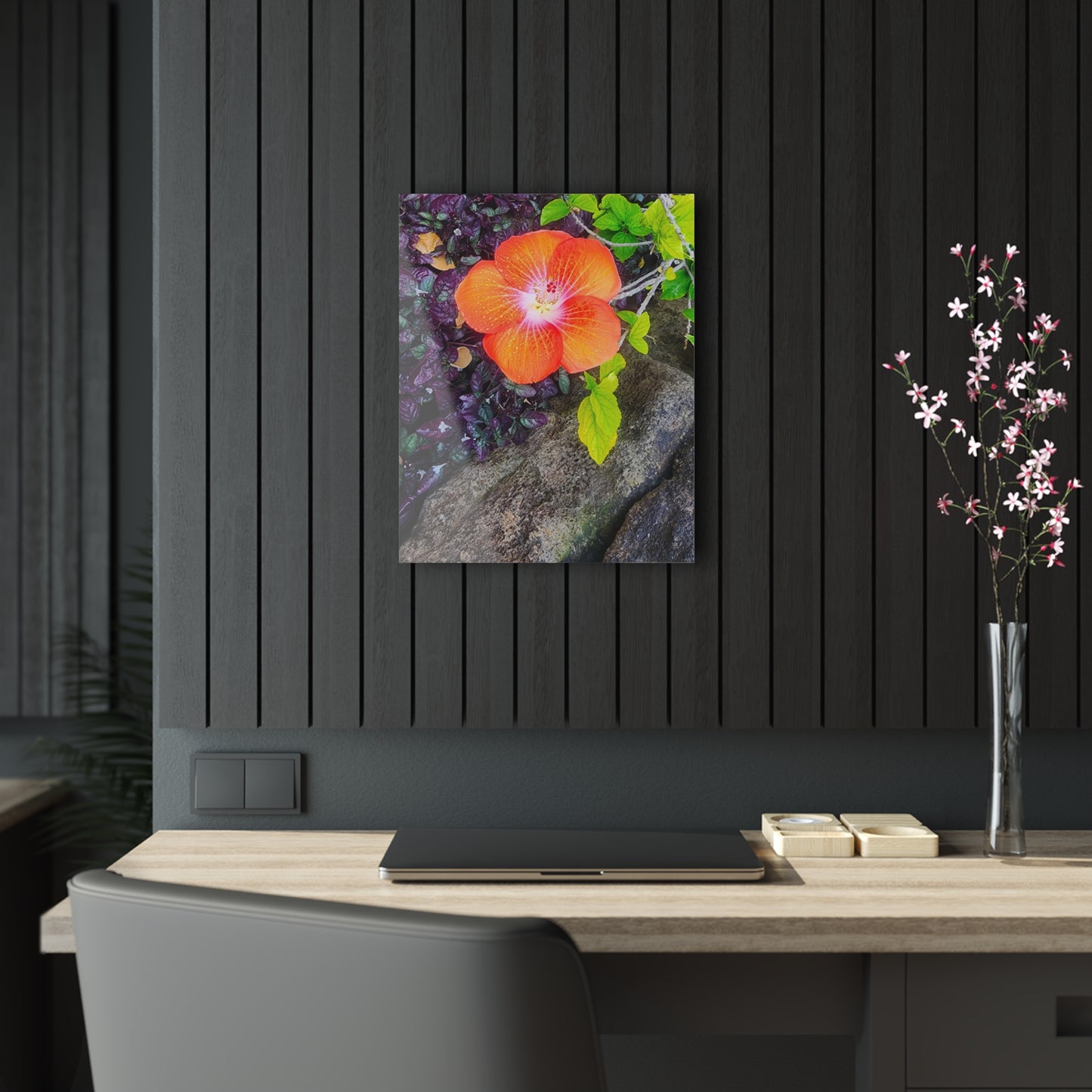 Acrylic Art - Hibiscus (Kauai)