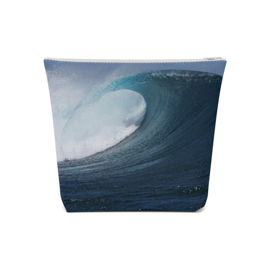 Cosmetic Bag - Hibiscus Flower/Wave   (medium)
