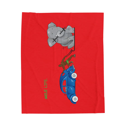 Blanket - Strong Black Man (red)