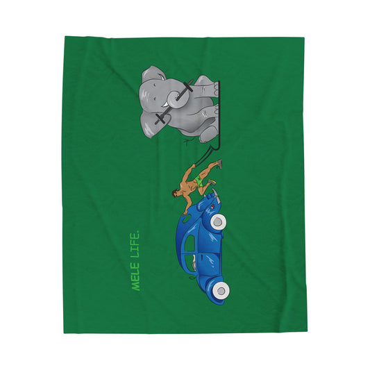 Blanket - Strong Brown Man (green)