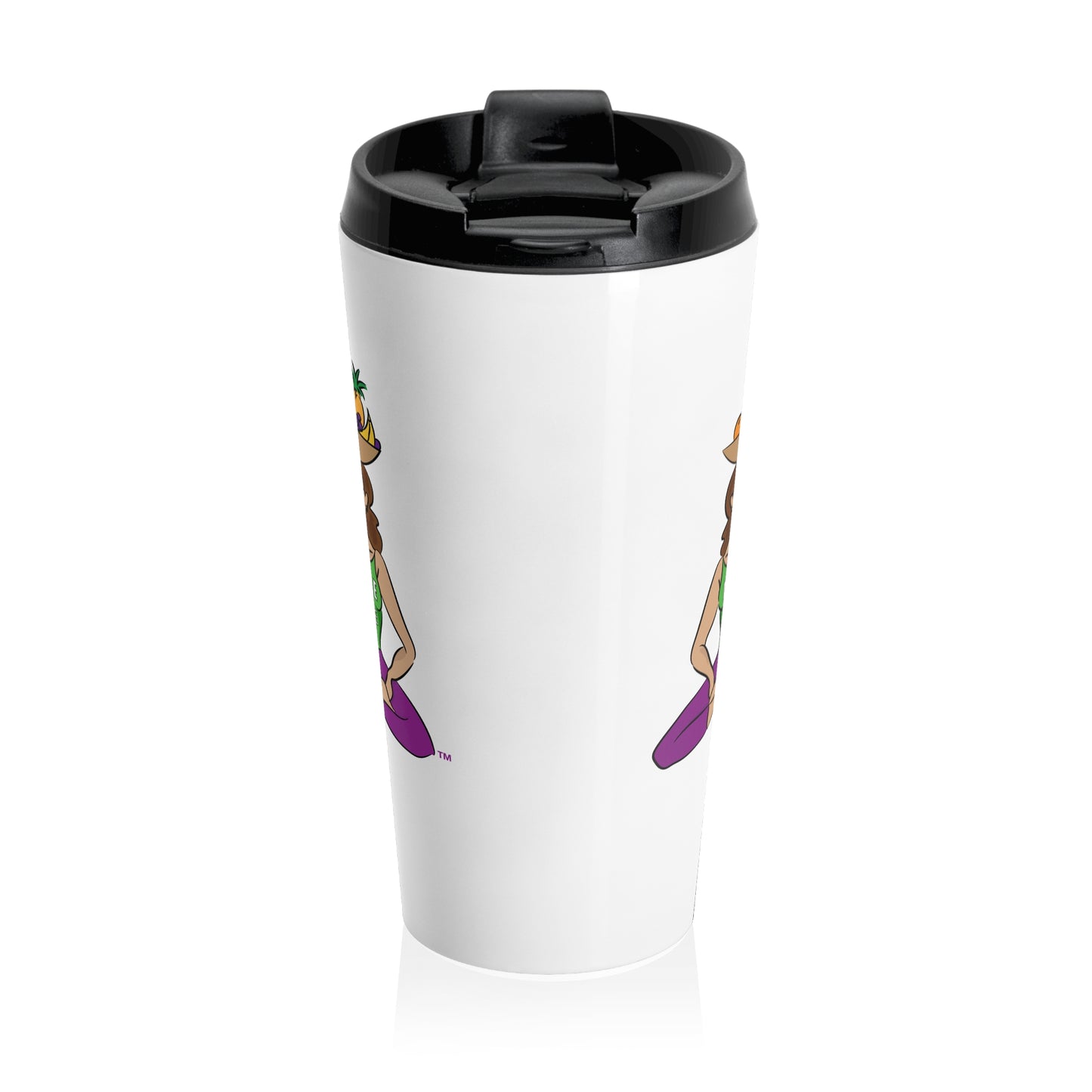 Travel Mug - Yoga Lady 1