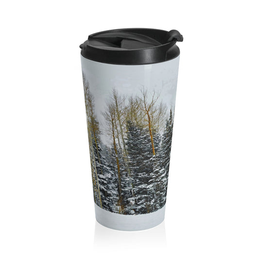 Travel Mug (15oz) - Forest Winterscape