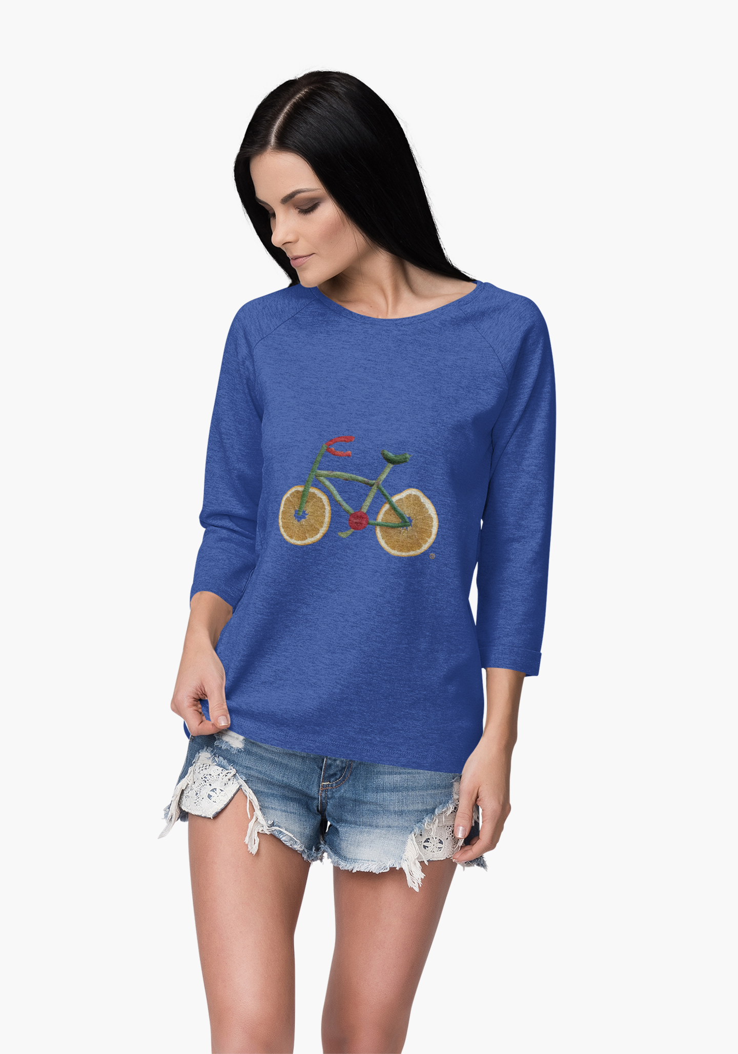Long Sleeve Tee (Unisex) - Veggie Bike (white text)