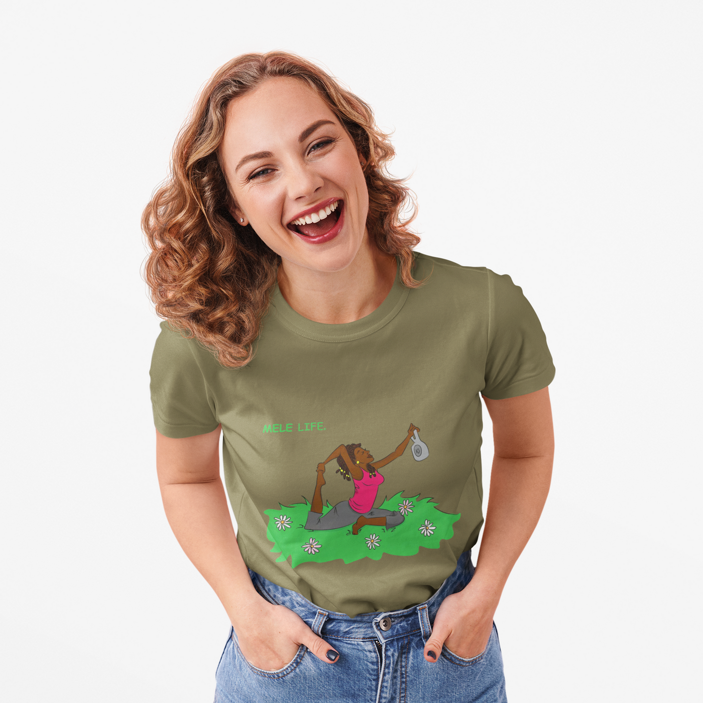 Triblend Tee (unisex) - Yoga Lady2