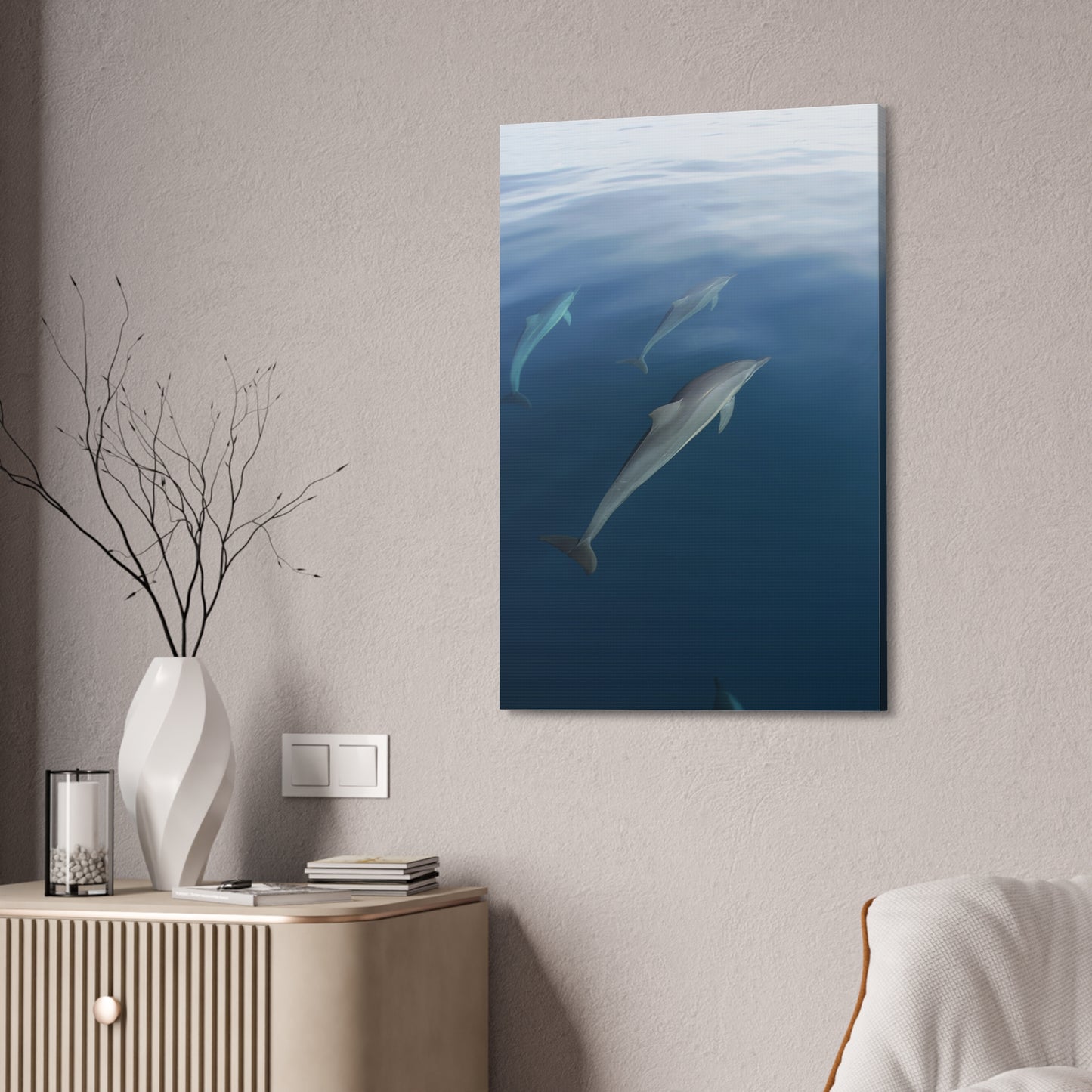 Canvas Wall Art - Dolphins