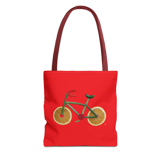 Tote Bag - Veggie Bike (red)