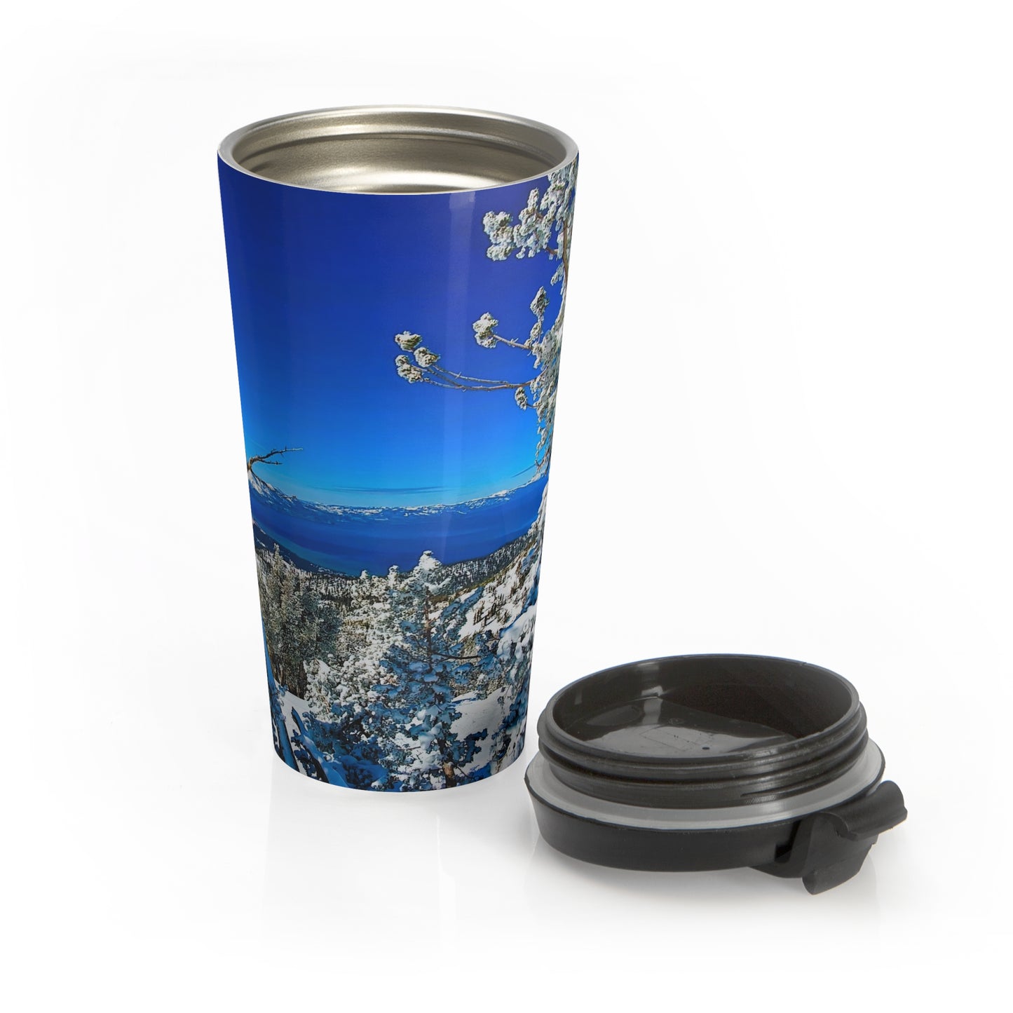 Travel Mug - Lake Tahoe in Winter