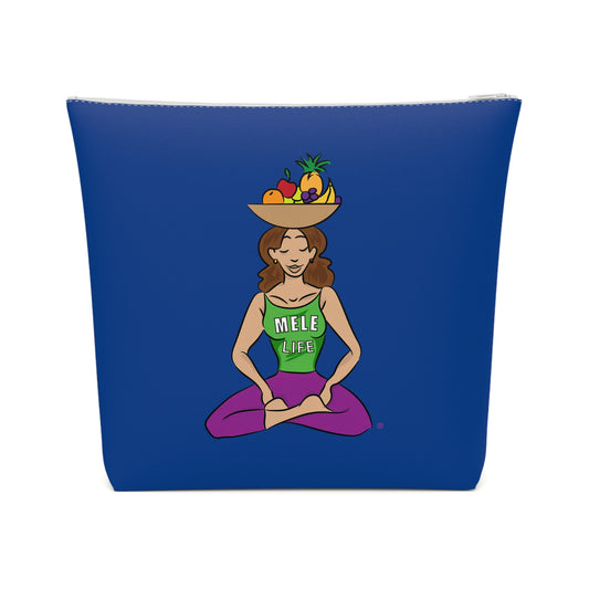 Cosmetic Bag - Yoga Lady1   (dark blue)