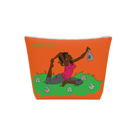 Cosmetic Bag - Yoga Lady2   (orange)