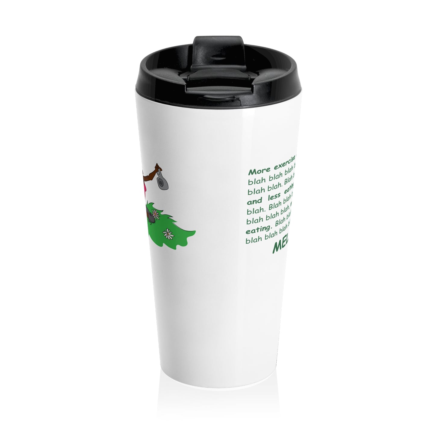 Travel Mug - yoga lady 2