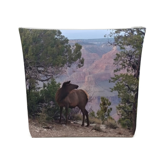 Cosmetic Bag - Elk at rim of Grand Canyon