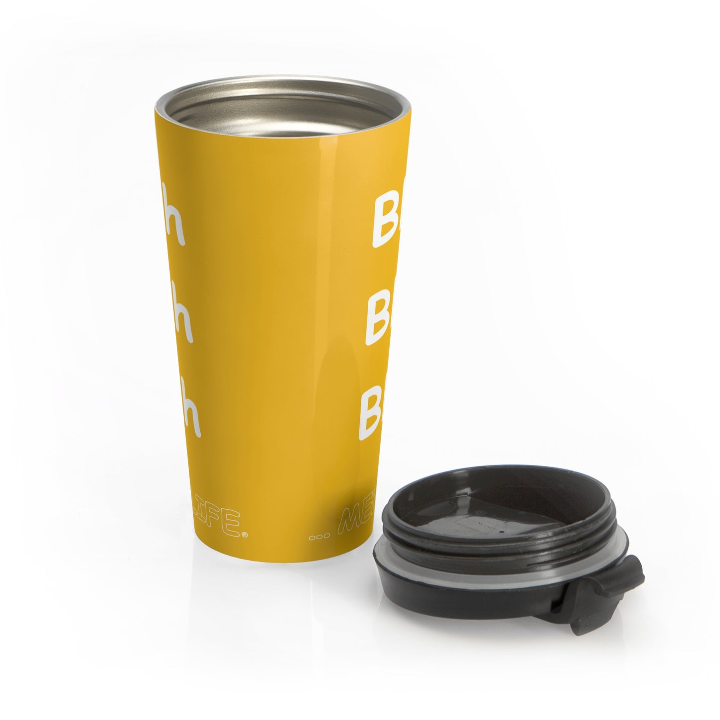 Travel Mug - Blah Blah Blah    (yellow)