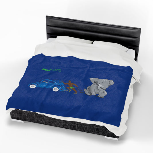 Blanket - Strong Black Man (blue)
