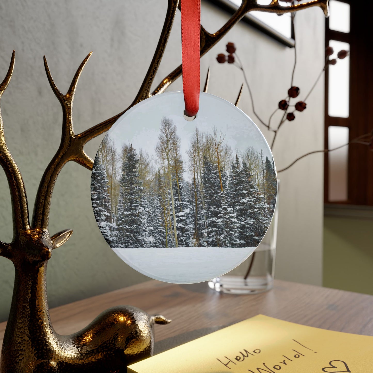 Holiday Ornament - Forest Winterscape