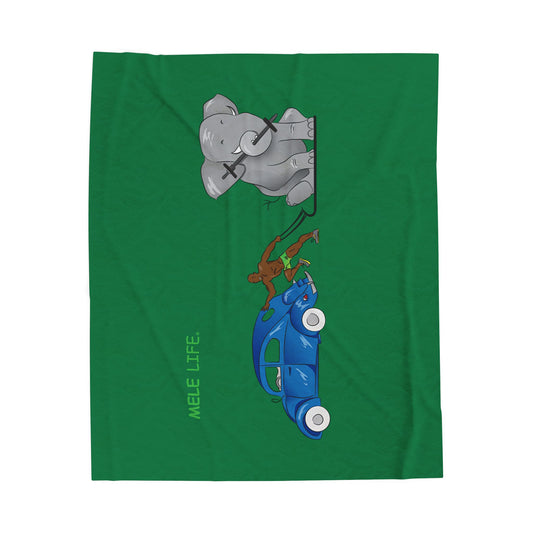 Blanket - Strong Black Man (green)
