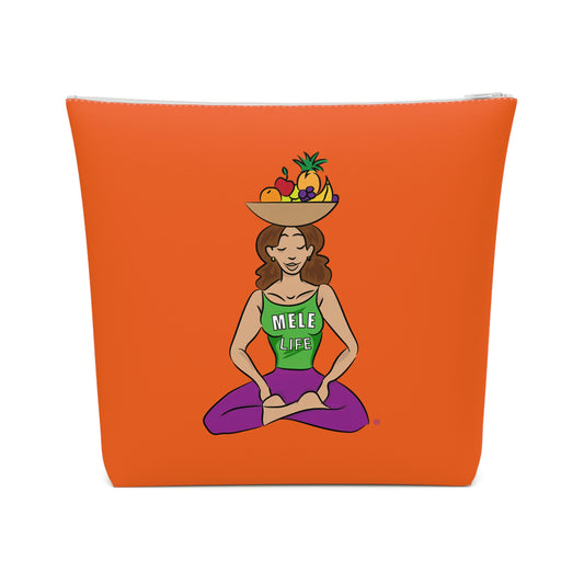Cosmetic Bag - Yoga Lady1   (orange)