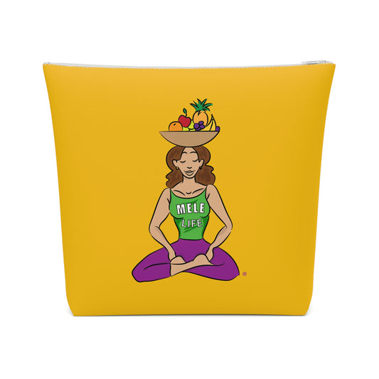 Cosmetic Bag - Yoga Lady1   (yellow)