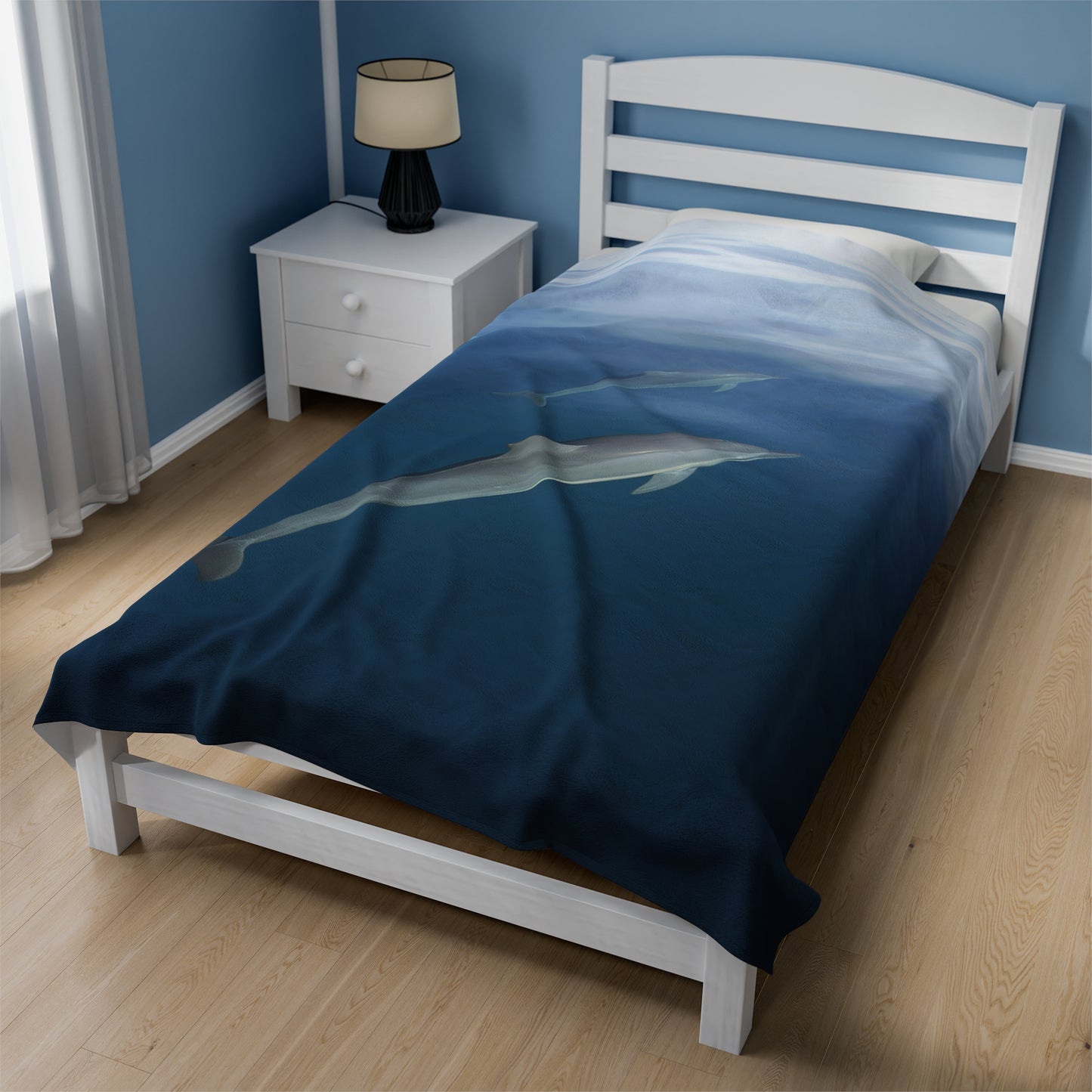 Blanket Velveteen Plush - Dolphins (Fiji)