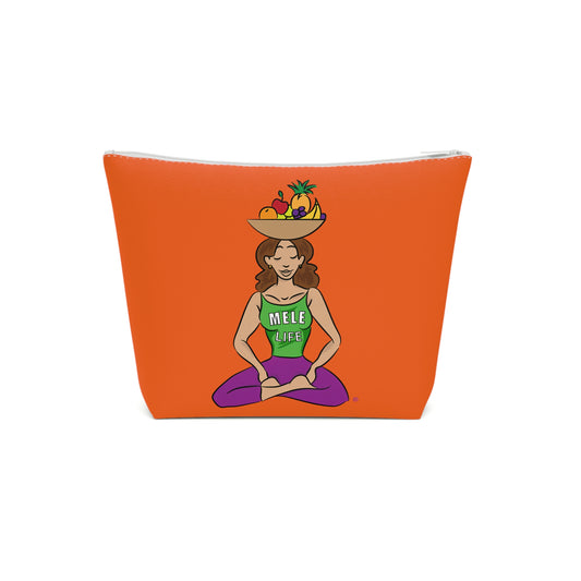 Cosmetic Bag - Yoga Lady1   (orange)