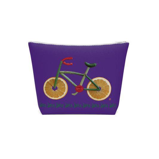 Cosmetic Bag - Veggie Bike  (purple)
