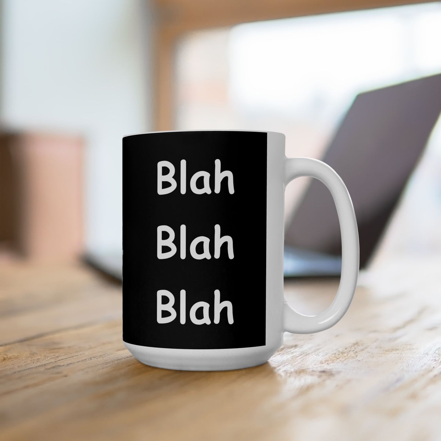 Coffee Mug (11oz/15oz) - Blah Blah Blah (black)