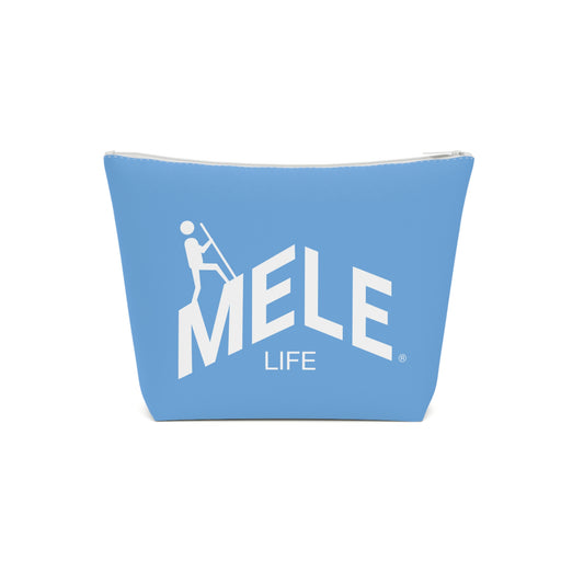 Cosmetic Bag - MELE LIFE logo   (light blue)