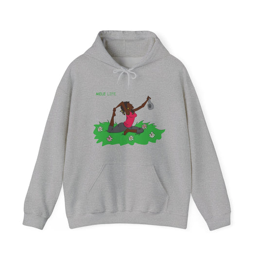 Hooded Sweatshirt (unisex) - Yoga Lady 2 (color palette B)