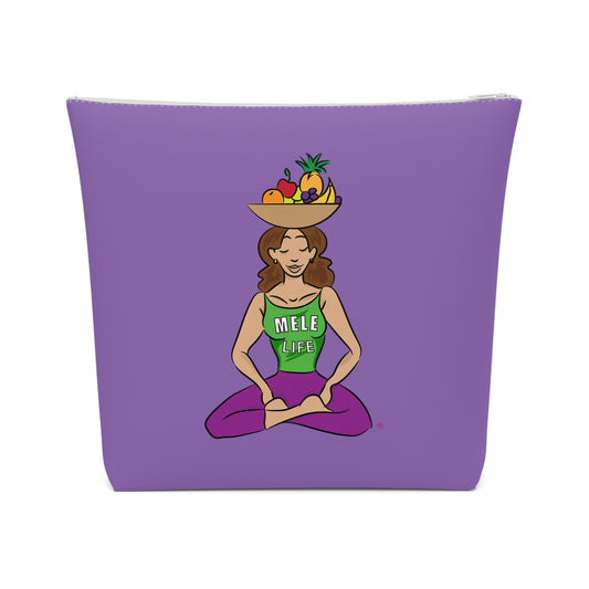 Cosmetic Bag - Yoga Lady1   (purple)