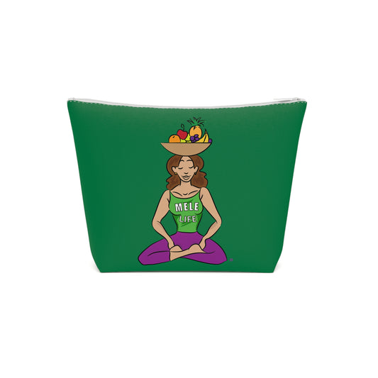 Cosmetic Bag - Yoga Lady1   (green)