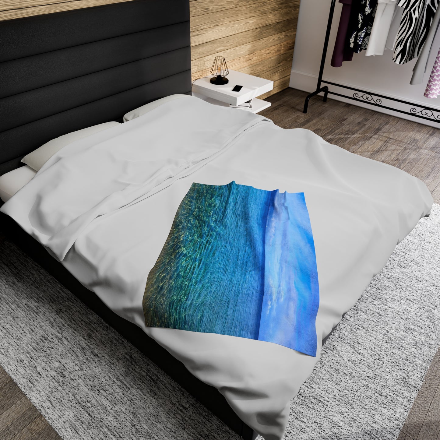 Blanket Velveteen Plush - Ocean around island of Maui