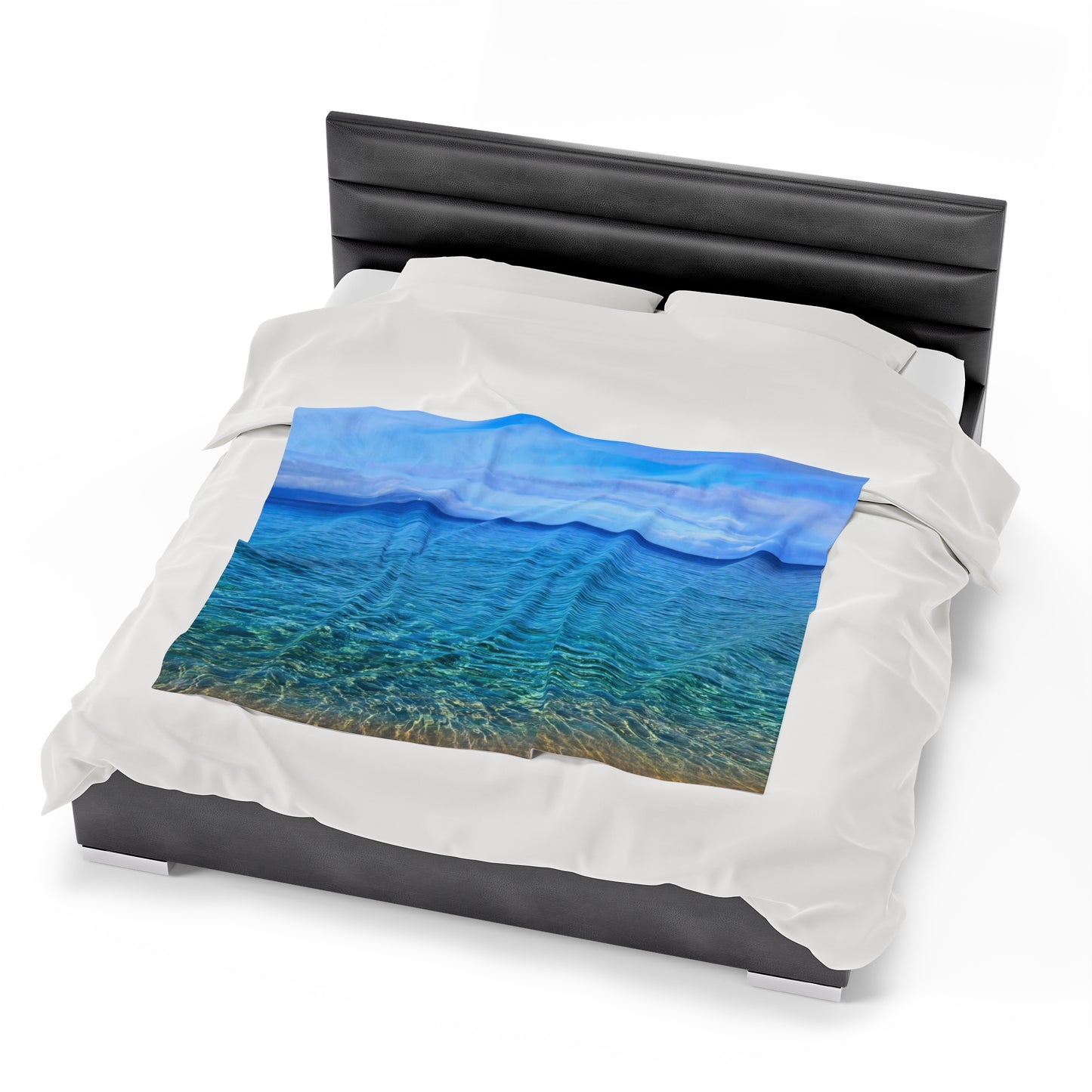 Blanket Velveteen Plush - Ocean around island of Maui