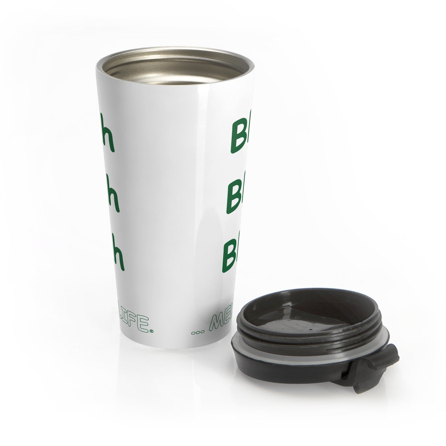 Travel Mug - Blah Blah Blah    (white)
