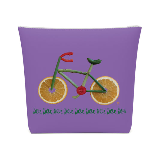 Cosmetic Bag - Veggie Bike  (light purple)