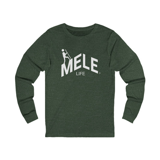 Long Sleeve Tee (Unisex) - MELE LIFE logo (white text)