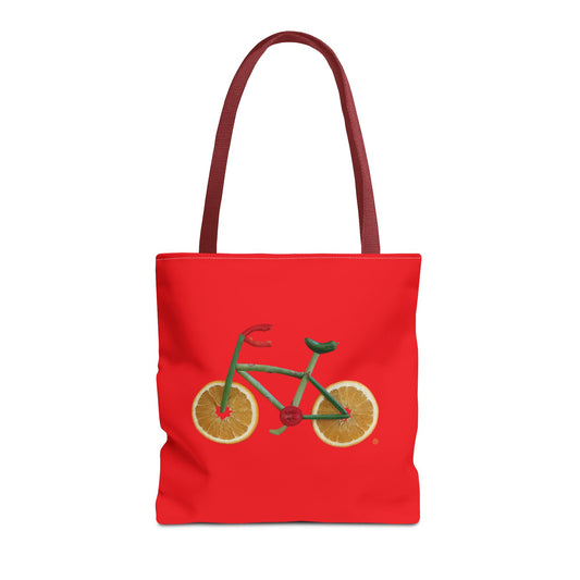 Tote Bag - Veggie Bike (red)